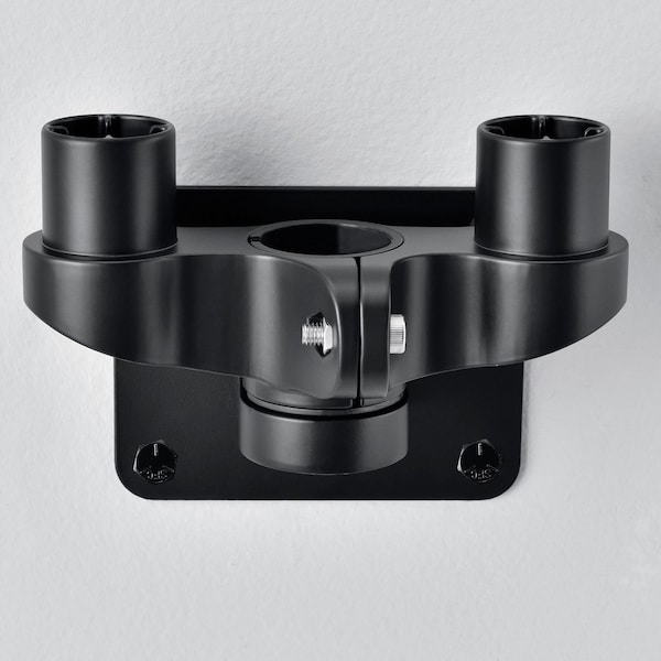 Global Industrial Dual Arm Adaptor For Fixed Height or Gas Spring Monitor Arms, Black 436947BK - main